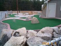 Hole #2 & 3 (by the entrance) at White Lake Speedway Inc. Family FUN center!