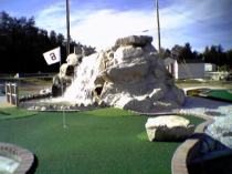 Original photo of the main waterfall back in 2004.  (The year we added the golf course.)